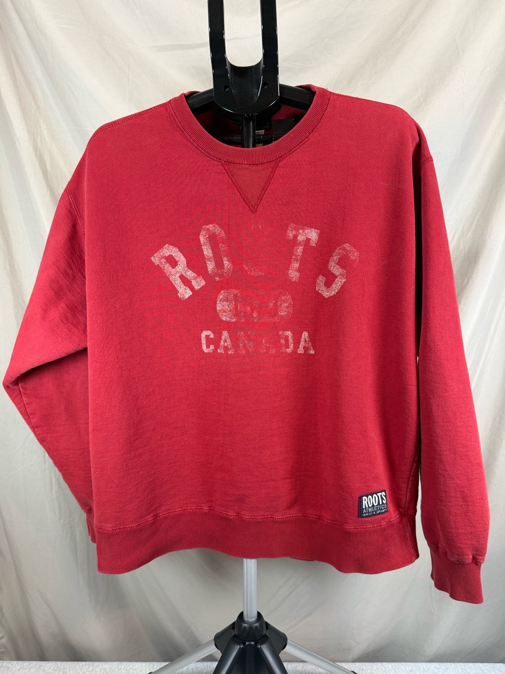 Vintage‎ Roots Athletics Sweatshirt - Red Canada Logo - Unisex Large